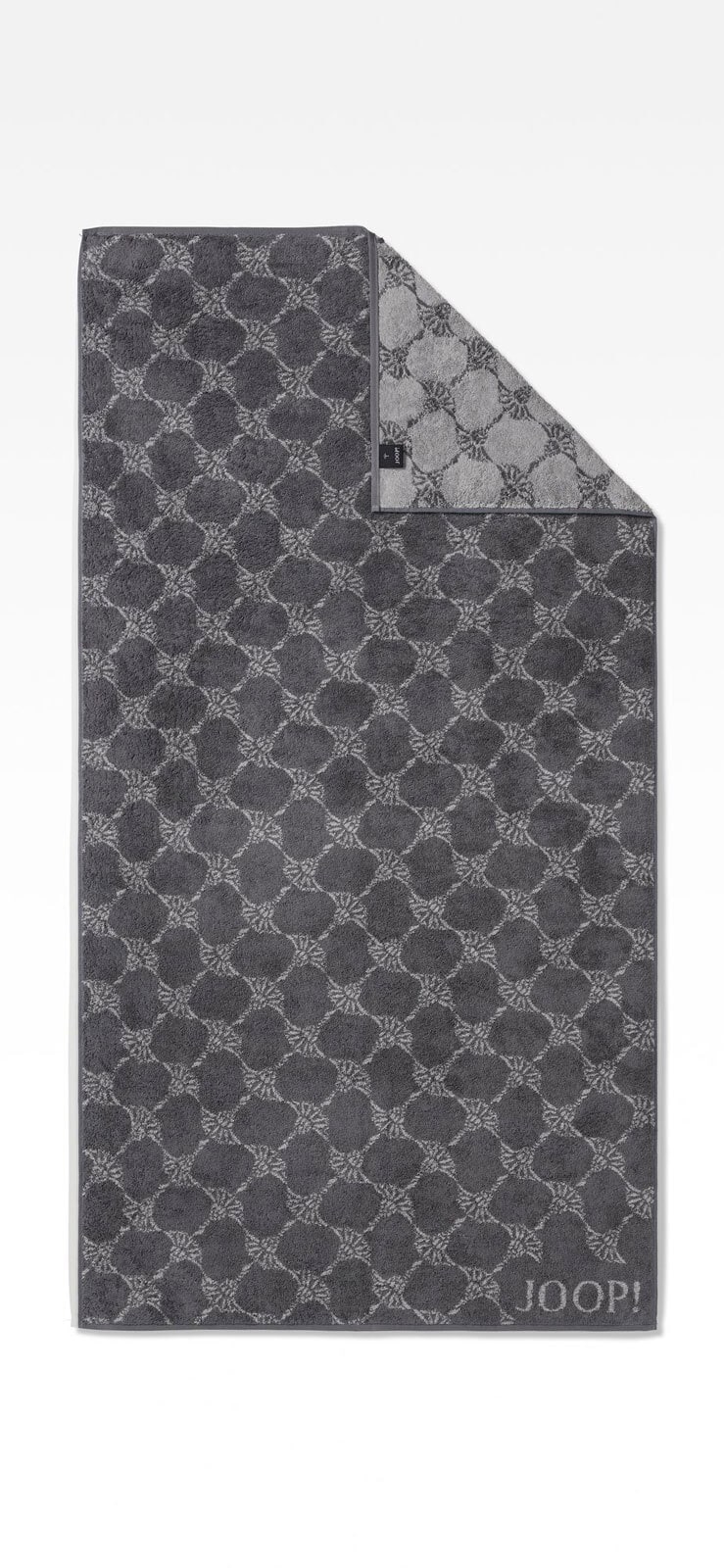 JOOP! Duschtuch CORNFLOWER CLASSIC STRIPES I 80 x 150 cm grau/schwarz
