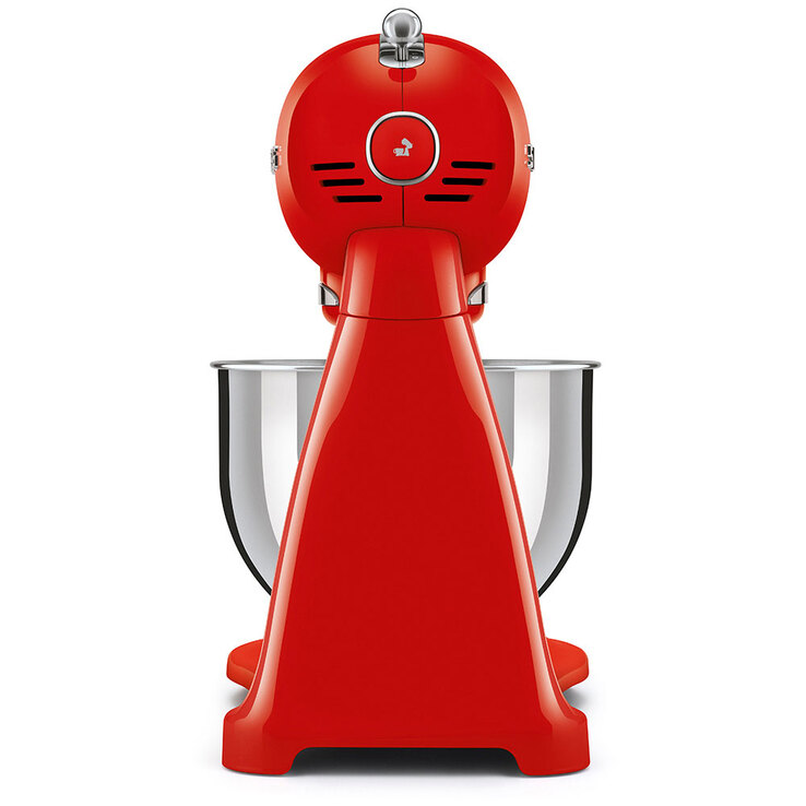 SMEG Küchenmaschine Full-Color rot/ silberfarbig