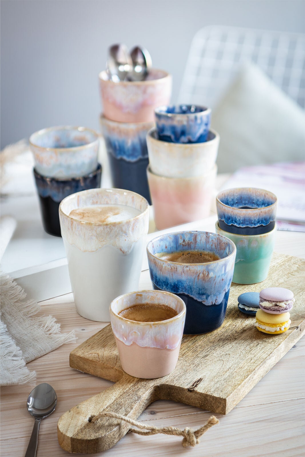 CreaTable Becher GRESPRESSO blau