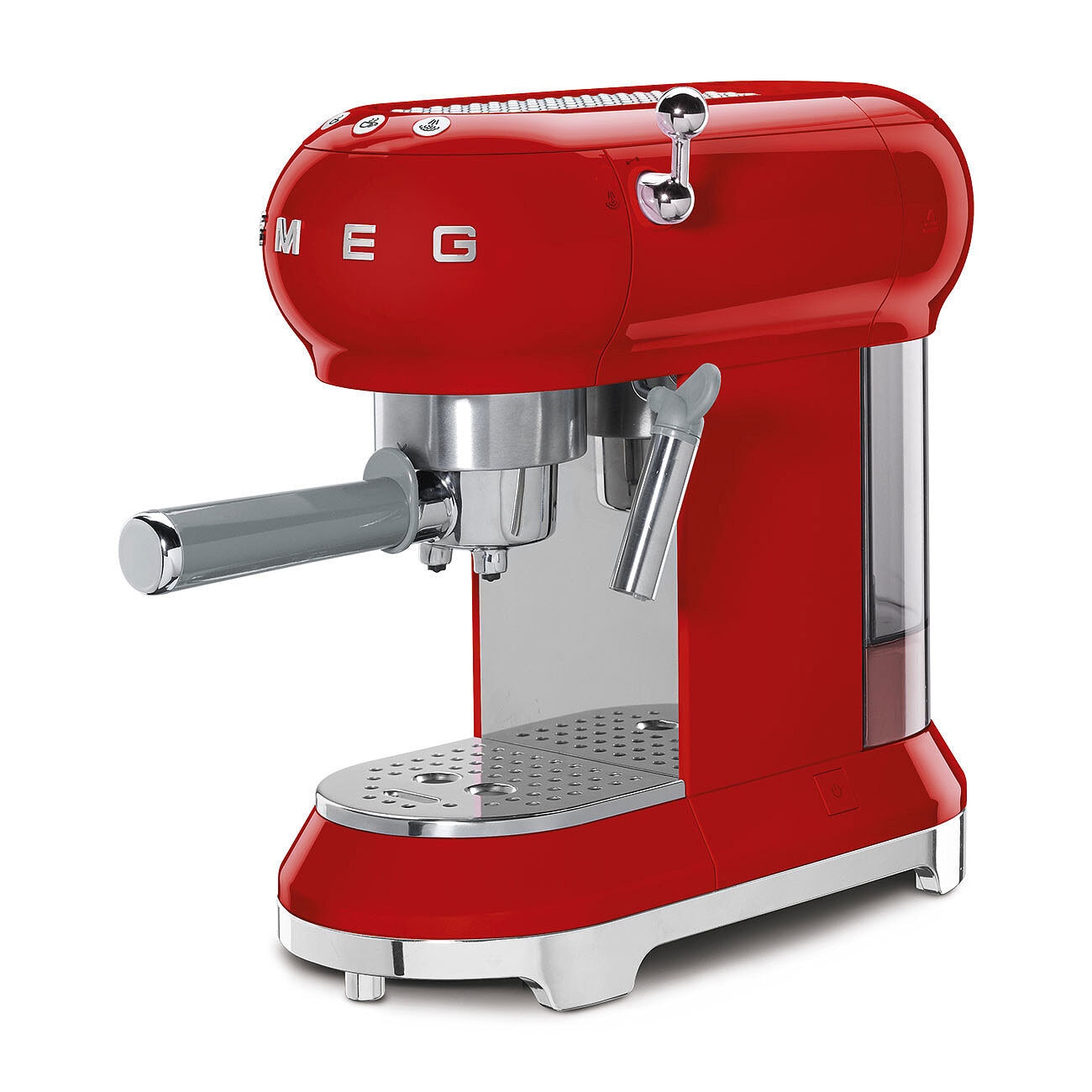 SMEG Espresso-Kaffeemaschine Retro rot