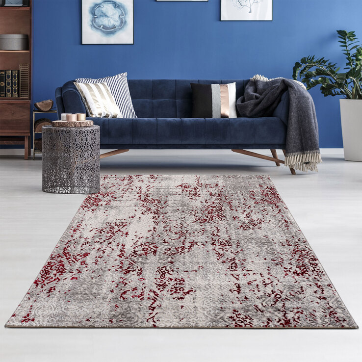 Teppich ANTEA 133 x 190 cm rot/beige