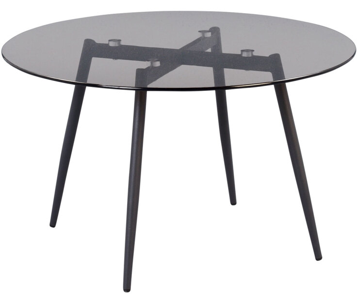 Couchtisch rund MARS 75 cm in Metall anthrazit