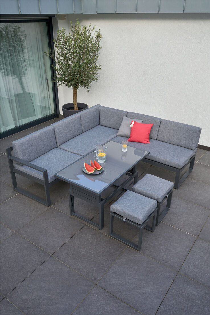 Garden FLAIR Dining Gartenlounge LANGEOOG 5-teilig