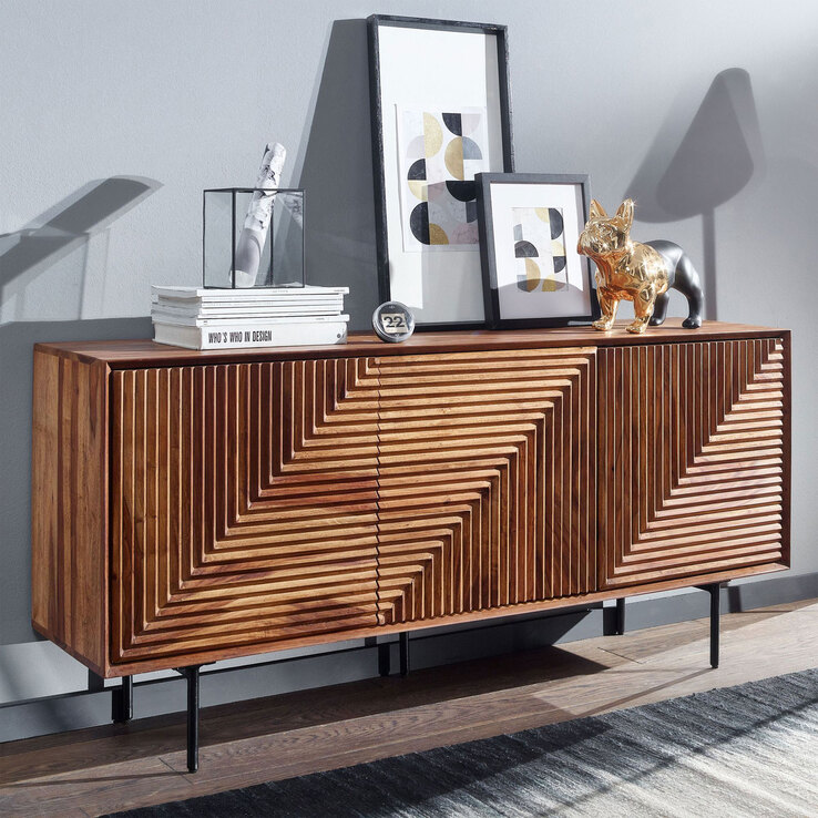 Sideboard 148 x 72 cm Sheesham massiv