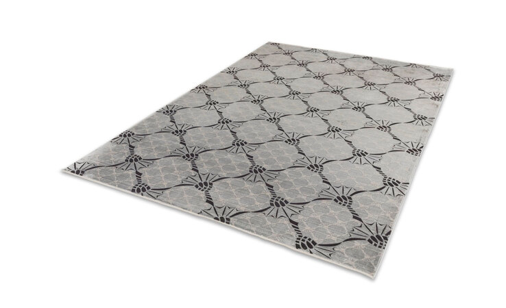JOOP! Teppich CORNFLOWER DOUBLE 200 x 300 cm silberfarbig
