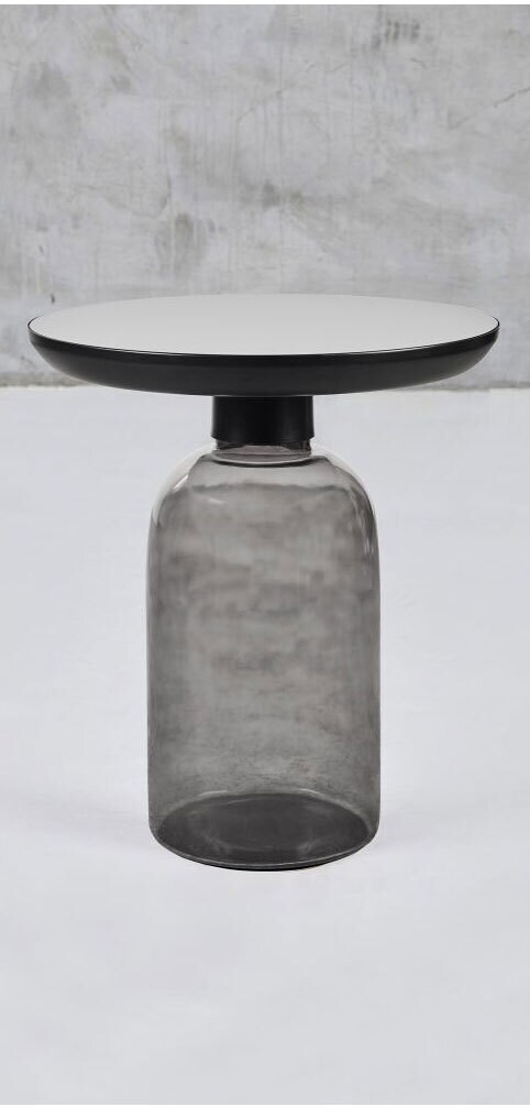Beistelltisch TILPHA 49 x 56 cm schwarz/ grau