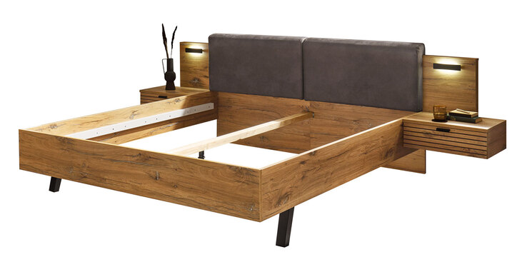 Bettanlage TRATTINO 180 x 200 cm braun/ graphit