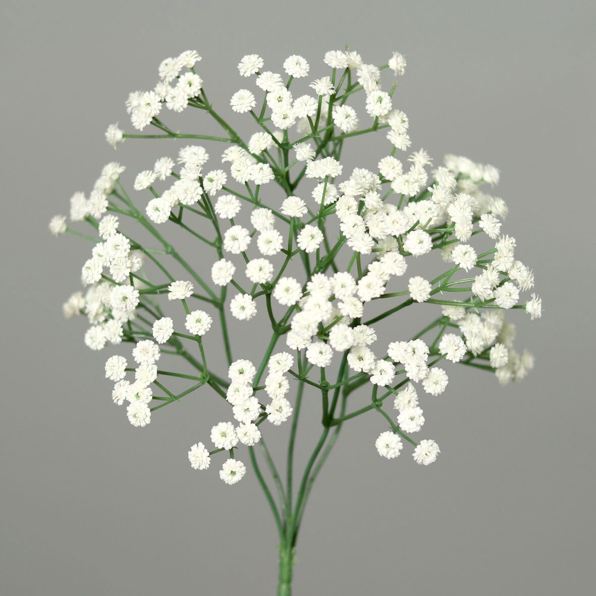 Kunstblume Schleierkraut Busch 38 cm weiß