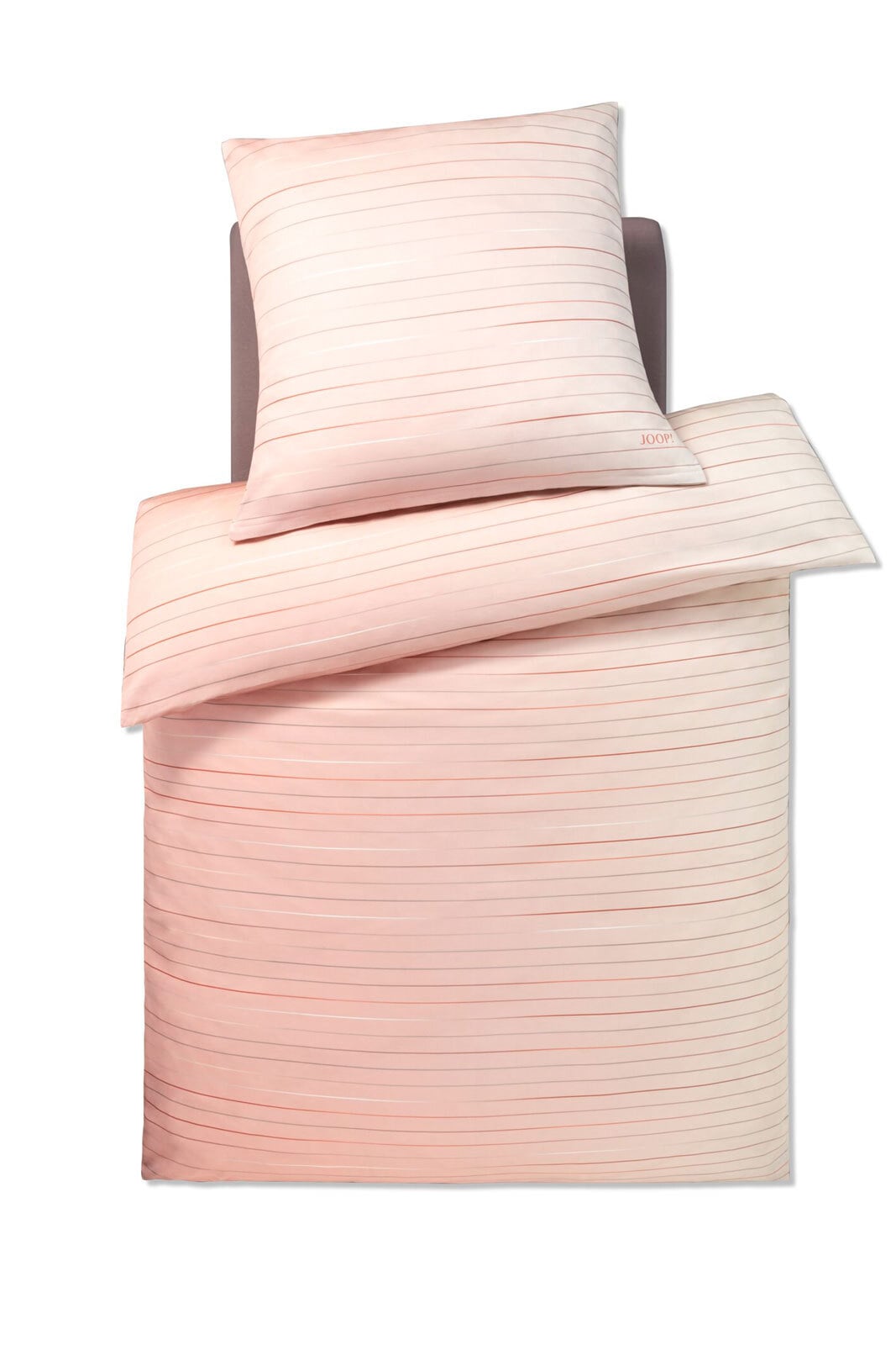 JOOP! Mako-Satin-Bettwäsche MOVE 155 x 220 cm rosa