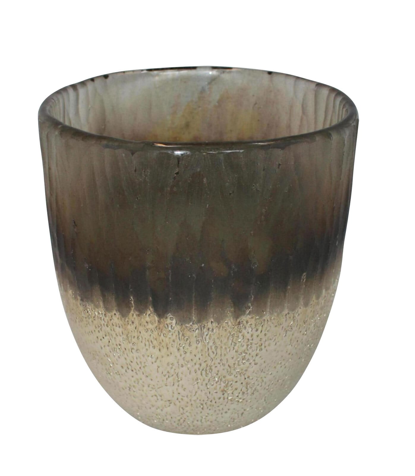 Deko Vase 17 cm champagner-smoke