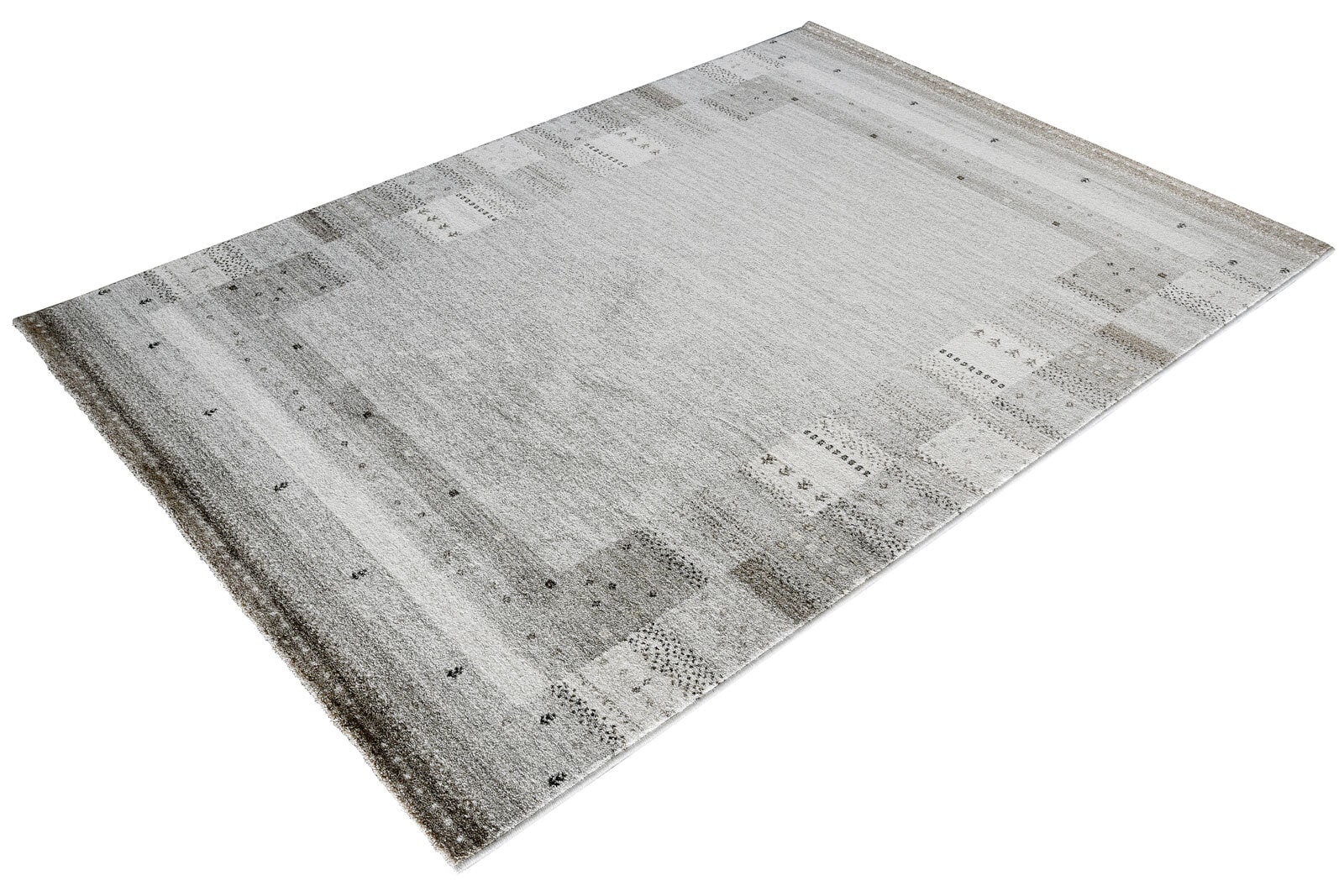 Webteppich SAHARA 200 x 250 cm grau/braun