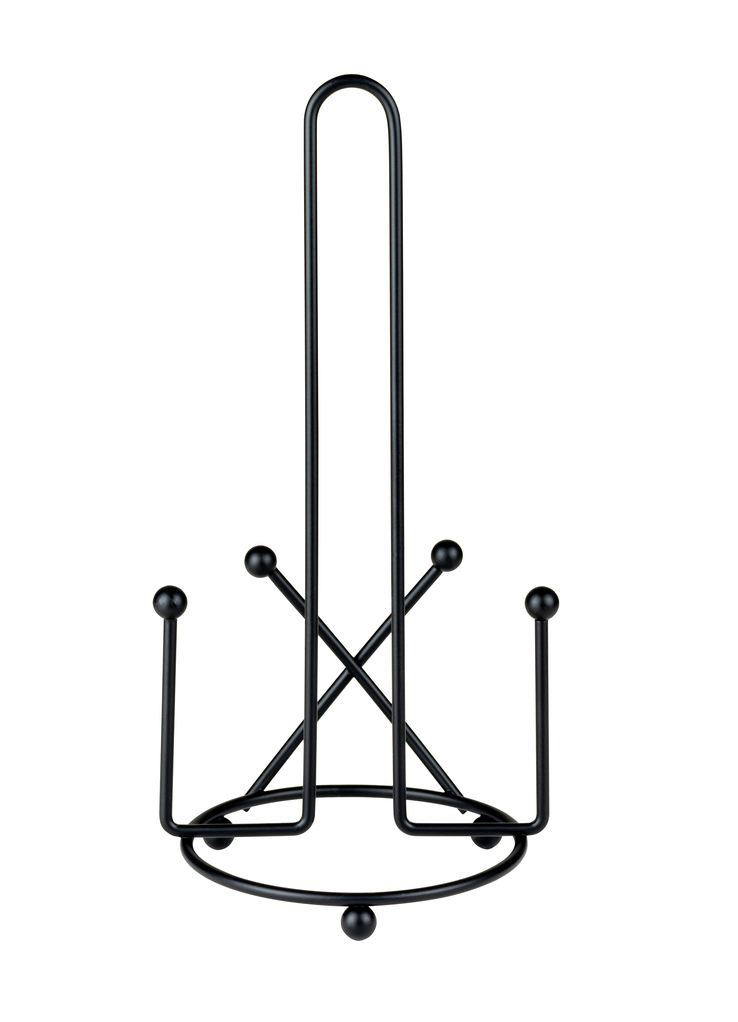 JUSTINUS Küchenrollenhalter LIFE STYLE 14 cm Edelstahl schwarz