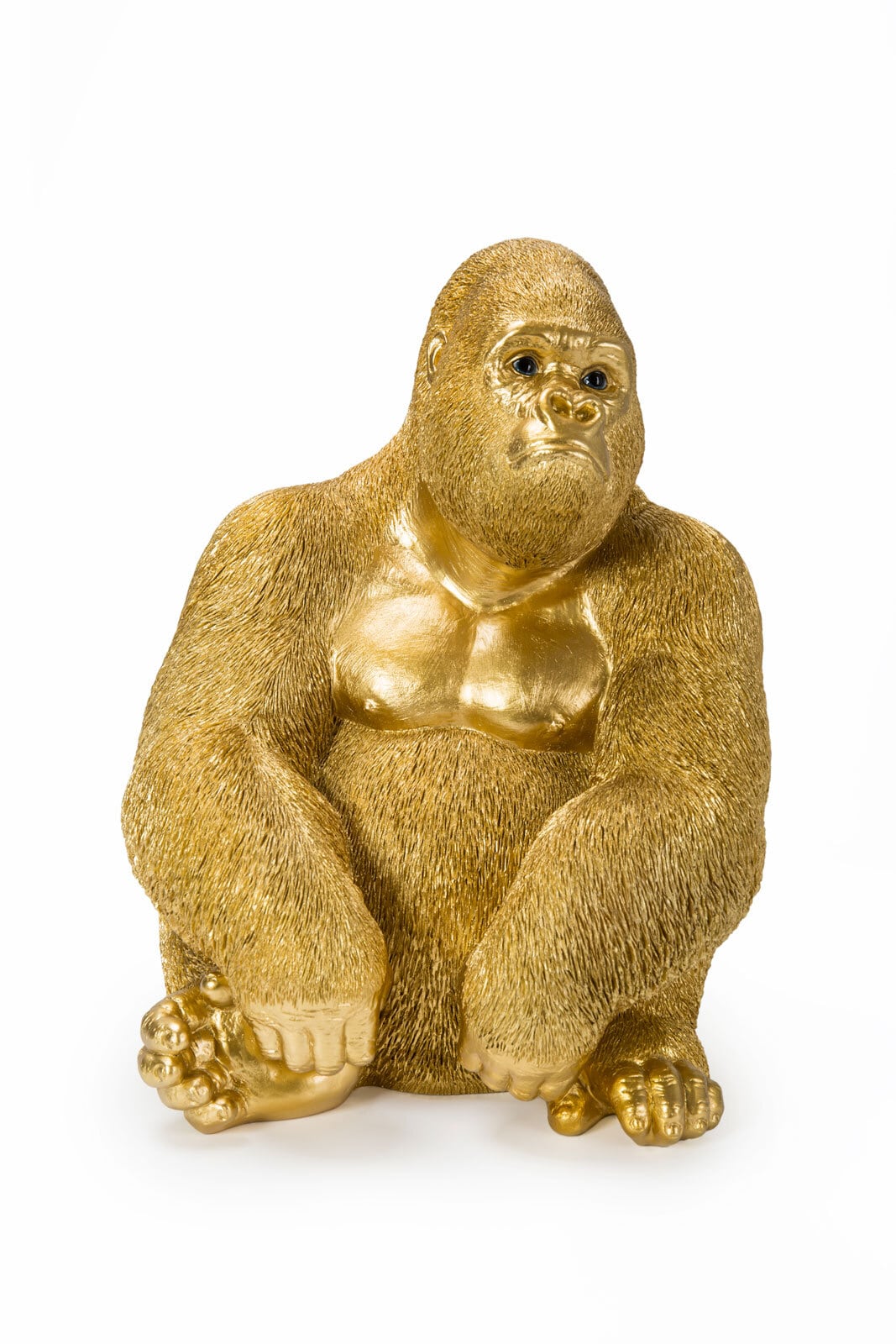 KARE DESIGN Dekofigur MONKEY GORILLA goldfarbig