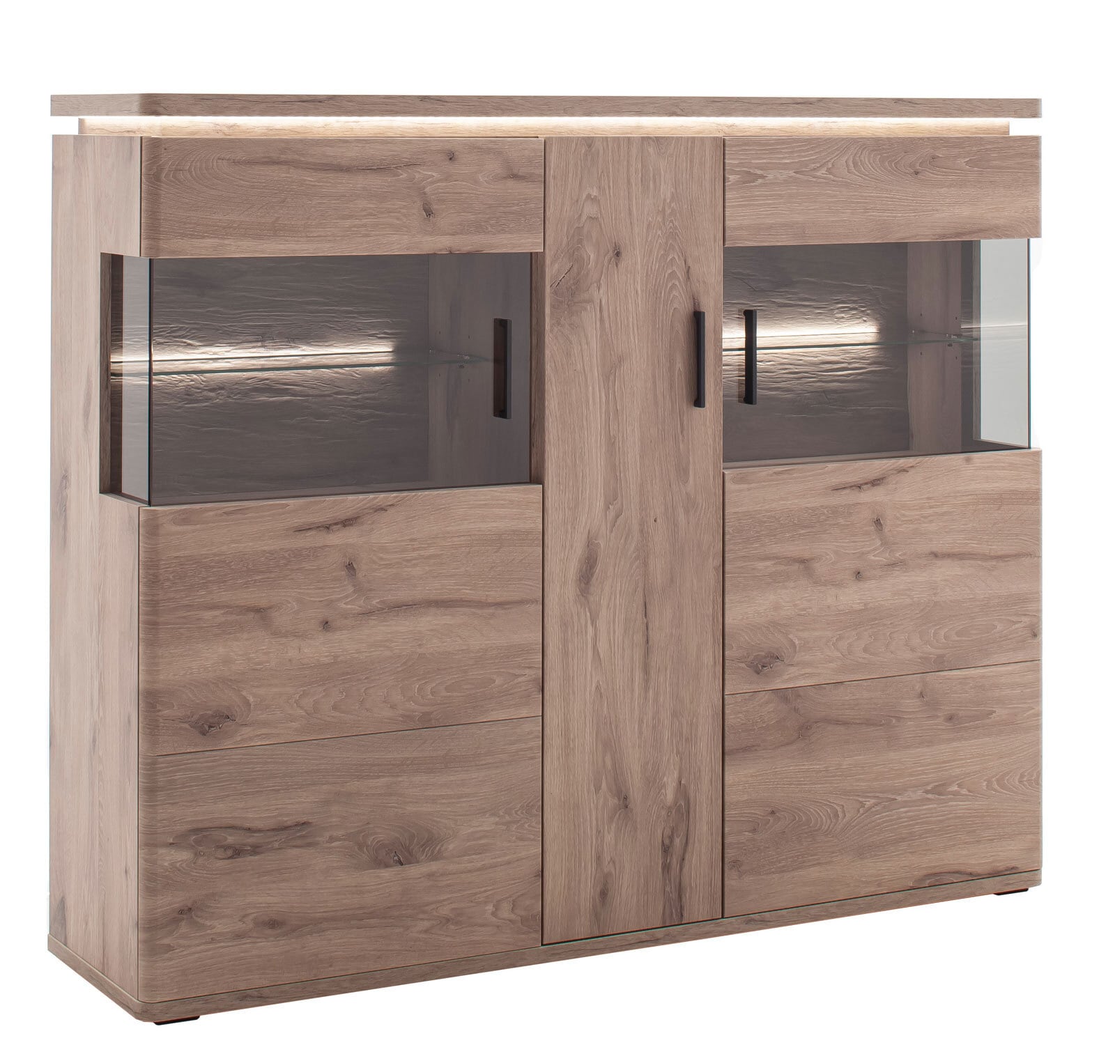 CASAVANTI Highboard MODENA 150 x 125 cm Viking Oak