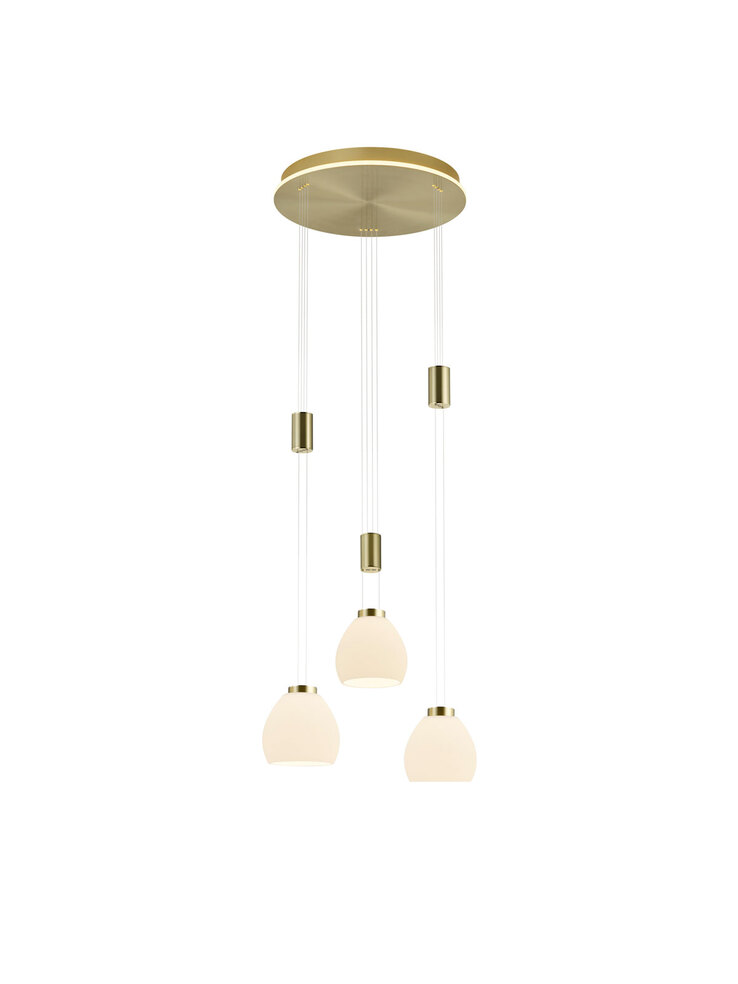 HELL LED Pendellampe SAM 43 cm messingfarbig