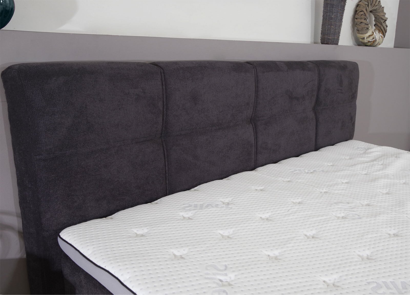 Boxspringbett PORTAGE 180 x 200 cm anthrazit