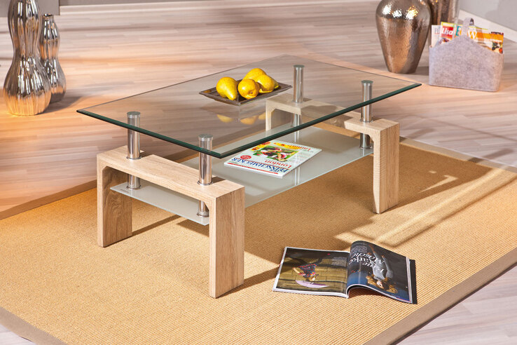 Couchtisch ERIC 100x45x60 Sonoma-Eiche MDF