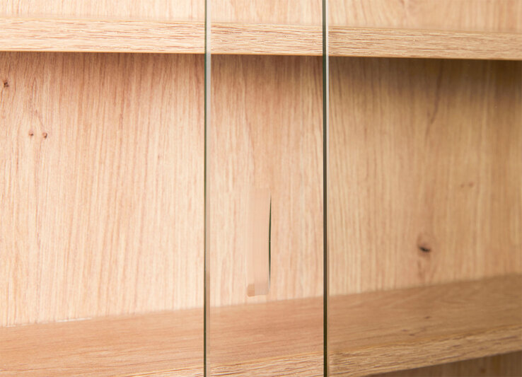 Sammlervitrine MATS 80x60x9,5 cm Artisan-Eiche Dekor