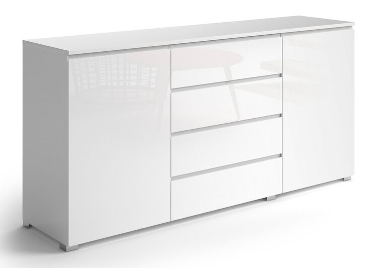 CASAVANTI Kommode SNOW 40 x 165 x 80 cm NB weiß
