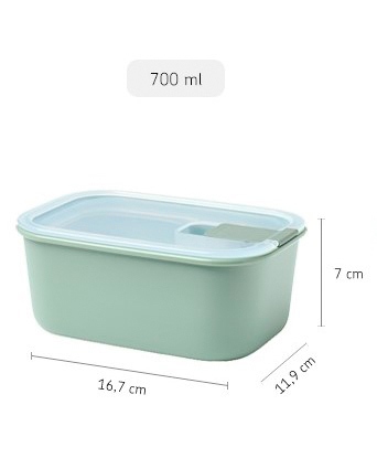 MEPAL Frischhaltedosen-Set EASYCLIP 3-teilig Nordic White Kunststoff