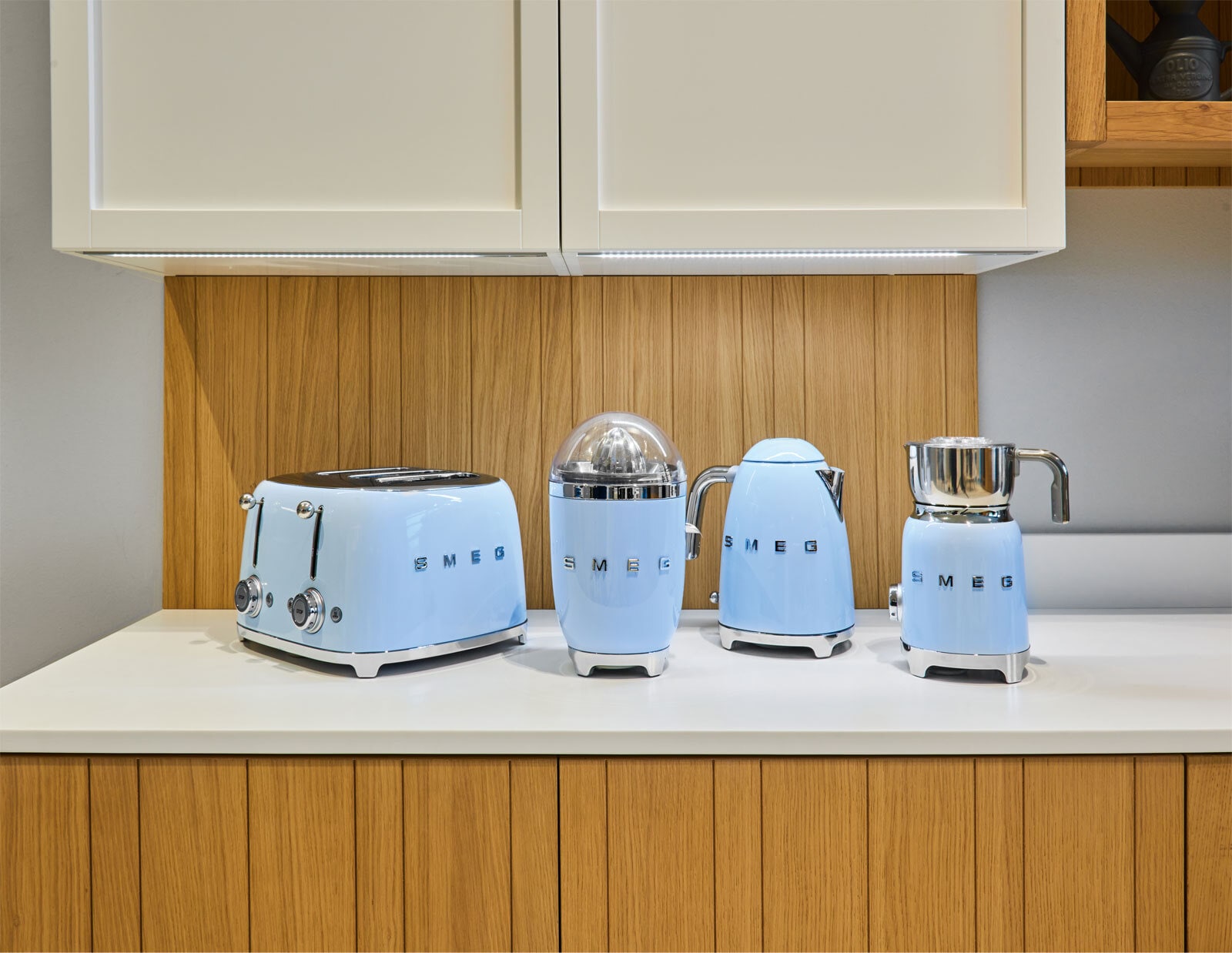 SMEG Toaster 4-Schlitz Retro Pastellblau