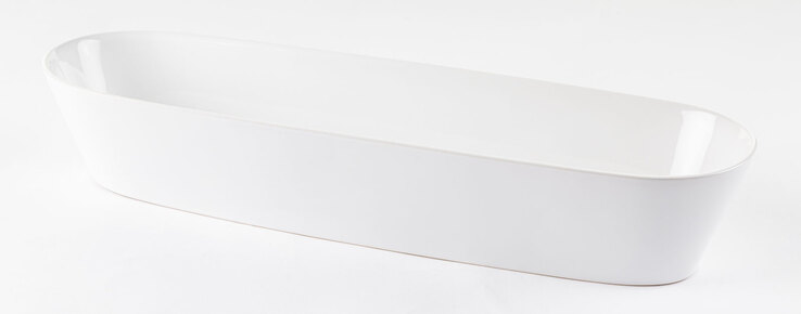 ASA Schale GRANDE 11 x 7.5 x 40 cm Keramik weiß