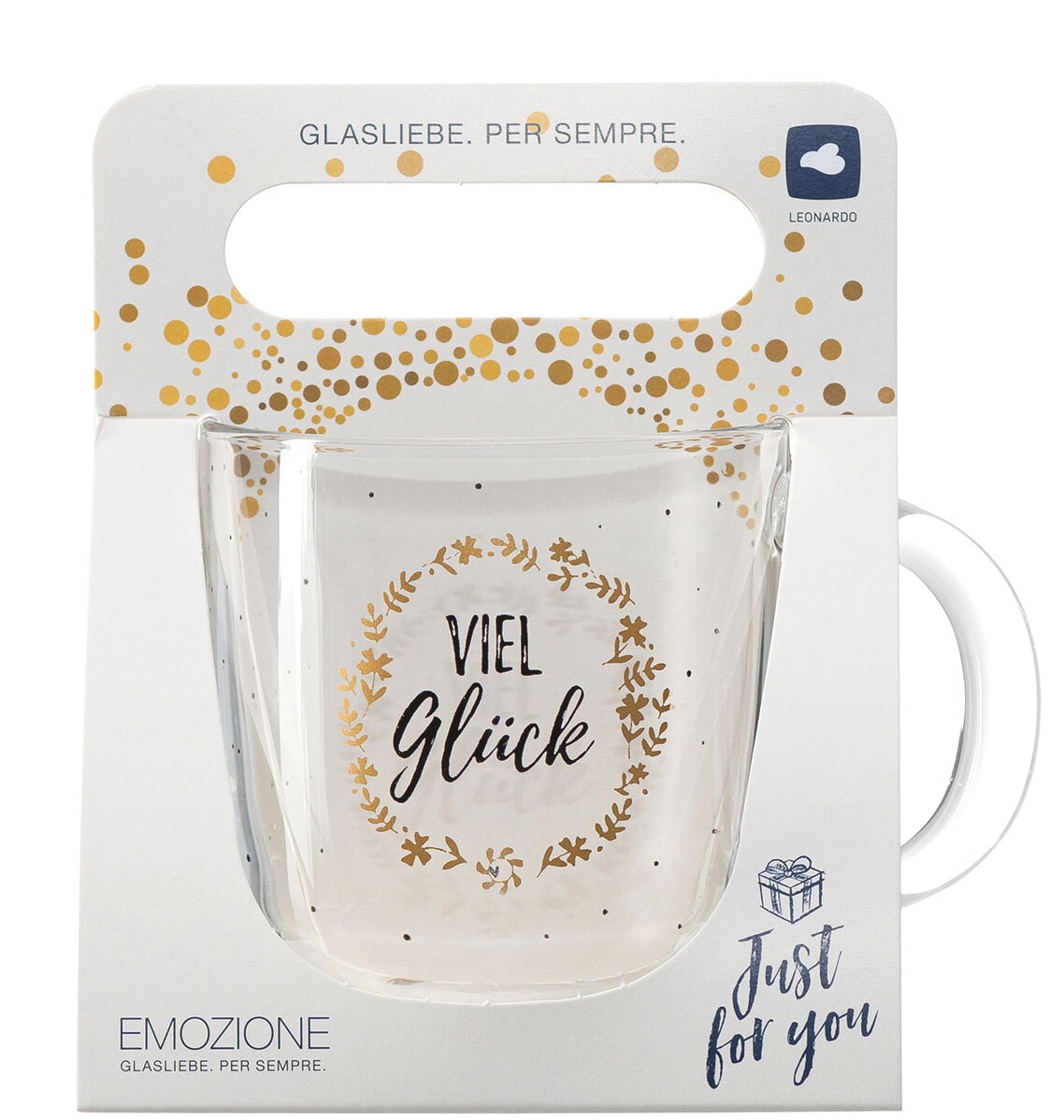 LEONARDO Tasse VIEL GLÜCK 400 ml Glas