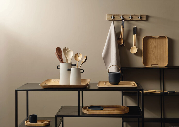 ASA Salatbesteck WOOD dunkelbraun/ schwarz