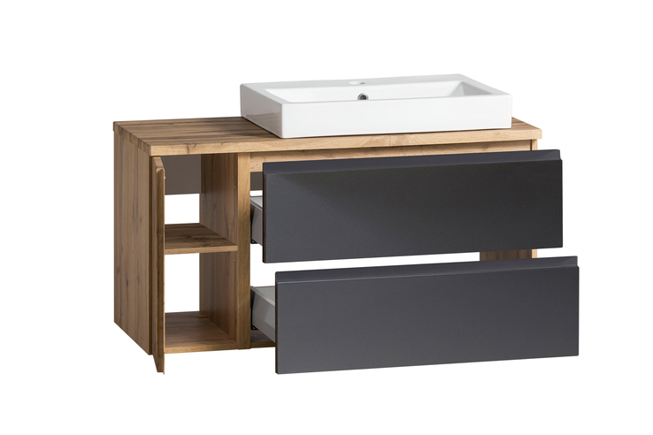 Bad-Waschtischkombination GENT grau 105cm