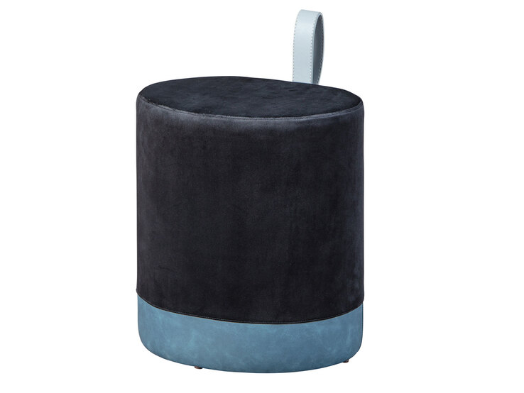 Hocker MILIAN schwarz 38 x 43 x 32,5 cm