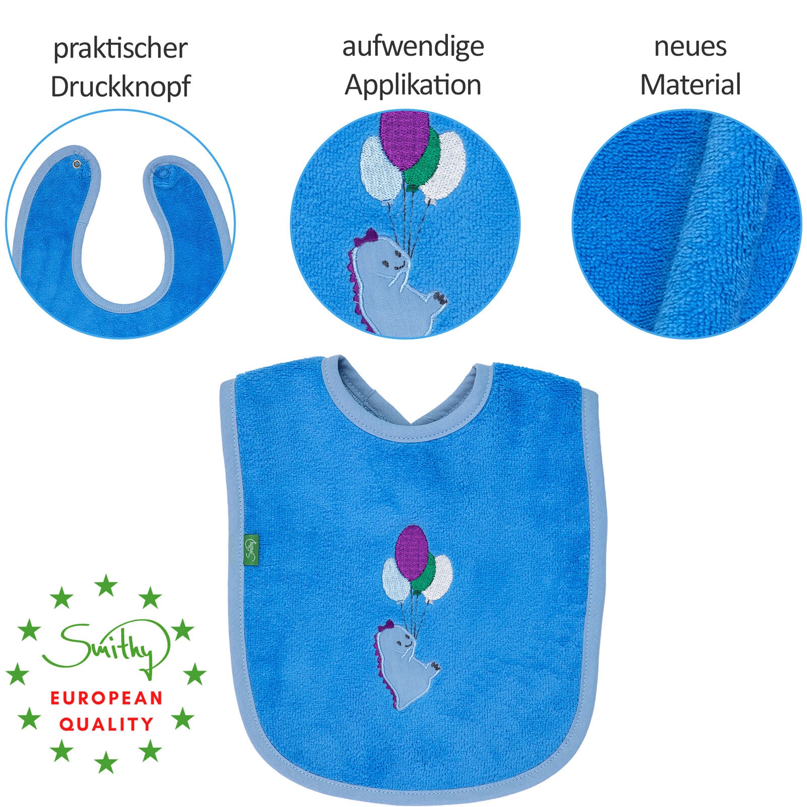 Smithy Frottier-Set DINO 3-teilig blau