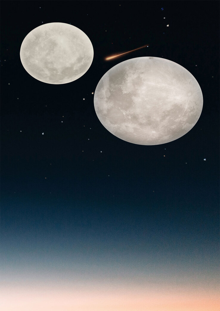 TRIO LED Deckenlampe LUNAR 60 cm