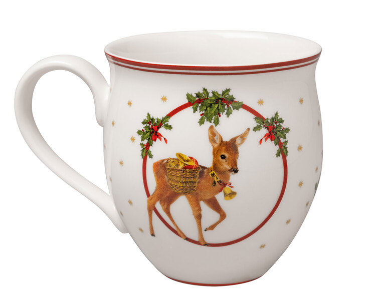 Villeroy & Boch Kaffeebecher TOYS DELIGHT Santa und Reh 390 ml