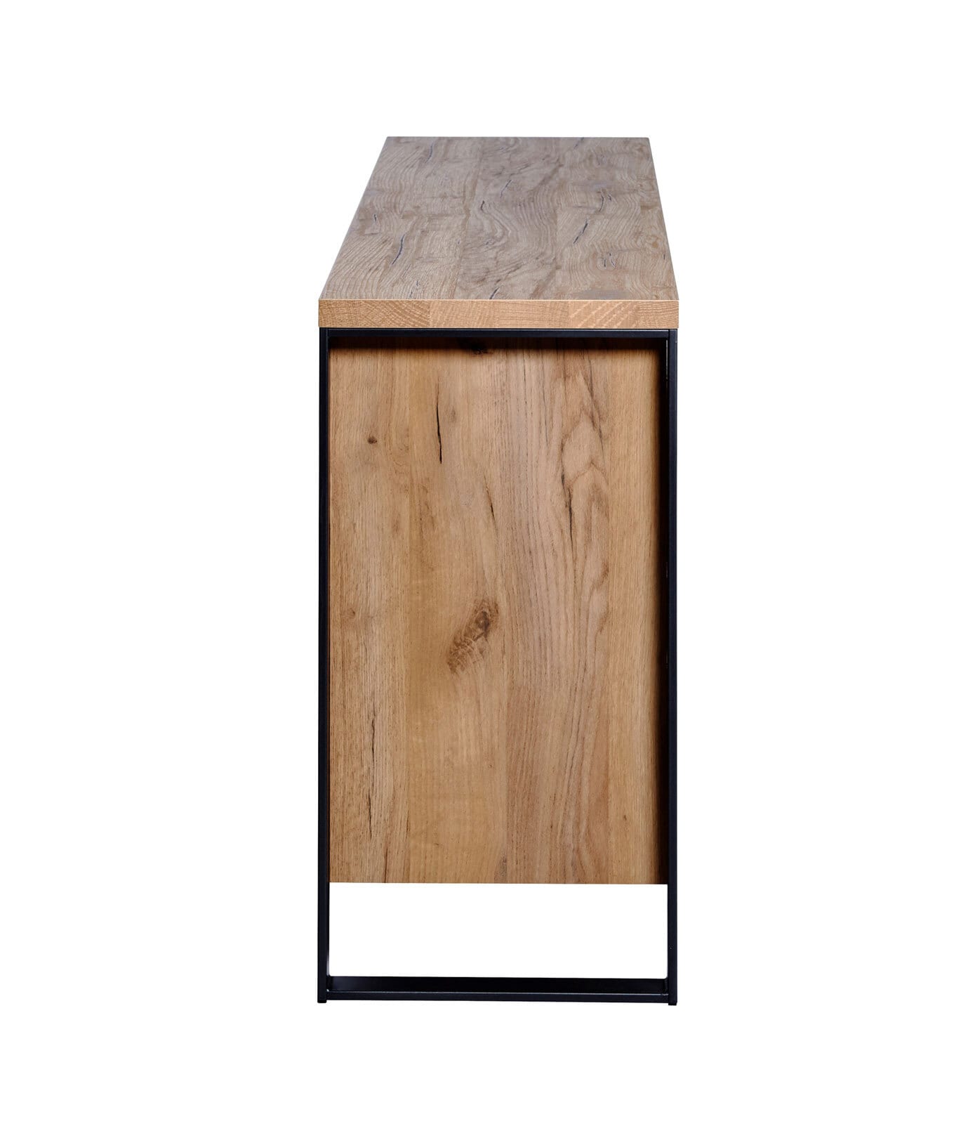 Sideboard LOOP 150 x 76 cm Kerneiche-Dekor/anthrazit