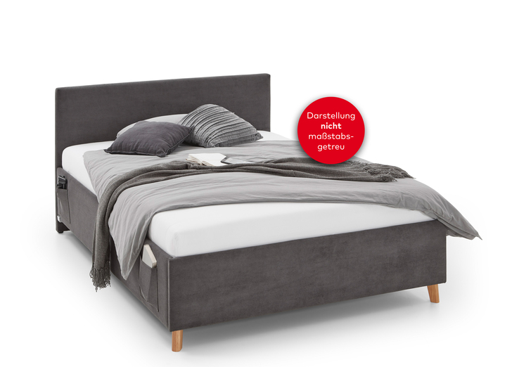 Bett COOL 90 x 200 cm anthrazit