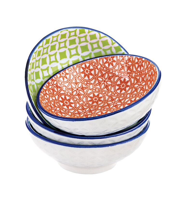 CreaTable Schälchen MEDITERRAN 4er Set 8 cm grün