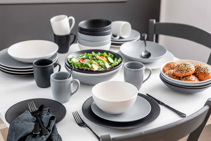 CreaTable Müslischale SOFT TOUCH 6er Set weiß matt