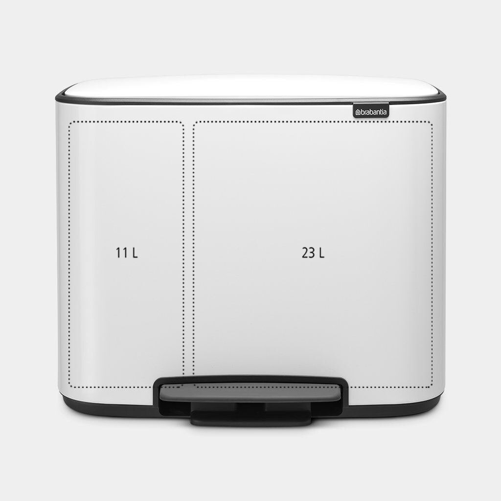 brabantia Treteimer BO 11 + 23 Liter white