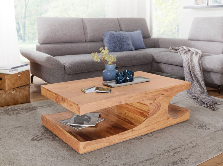 Couchtisch 118 x 70 cm Akazie