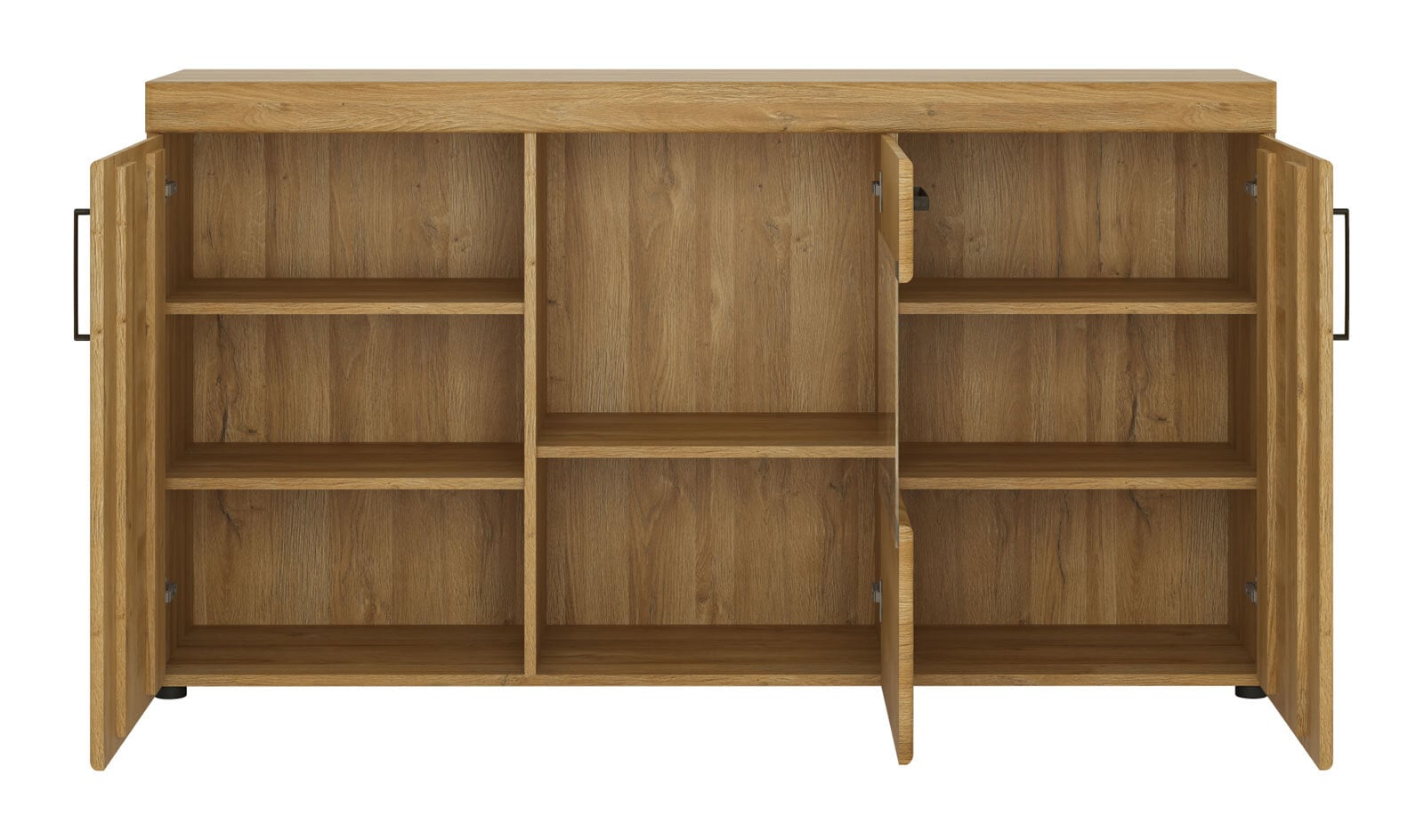 Sideboard CORTINA I 156,8 x 86 cm Eiche braun