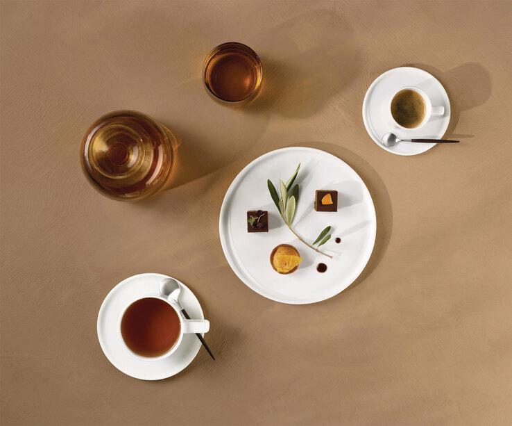ASA Espressotasse OCO mit Untertasse 6er Set Weiß Keramik