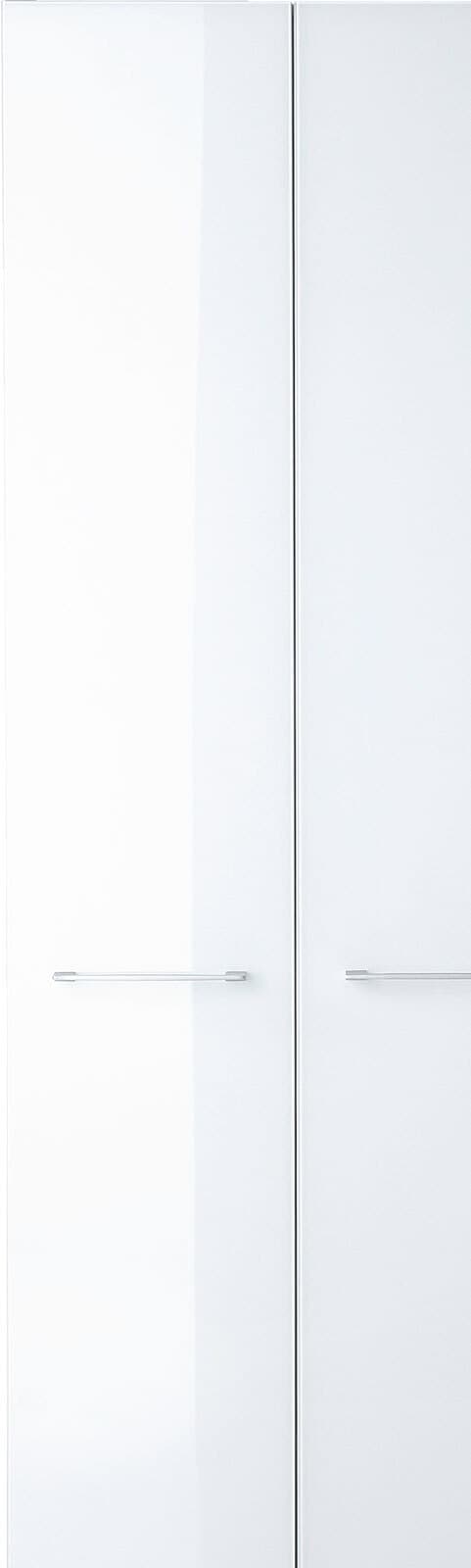 CASAVANTI Garderobenschrank ALEA 59 x 197 cm Glas weiß