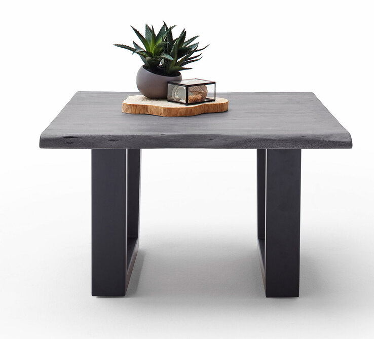 Couchtisch CARTAGENA T75 anthrazit /massiv grau