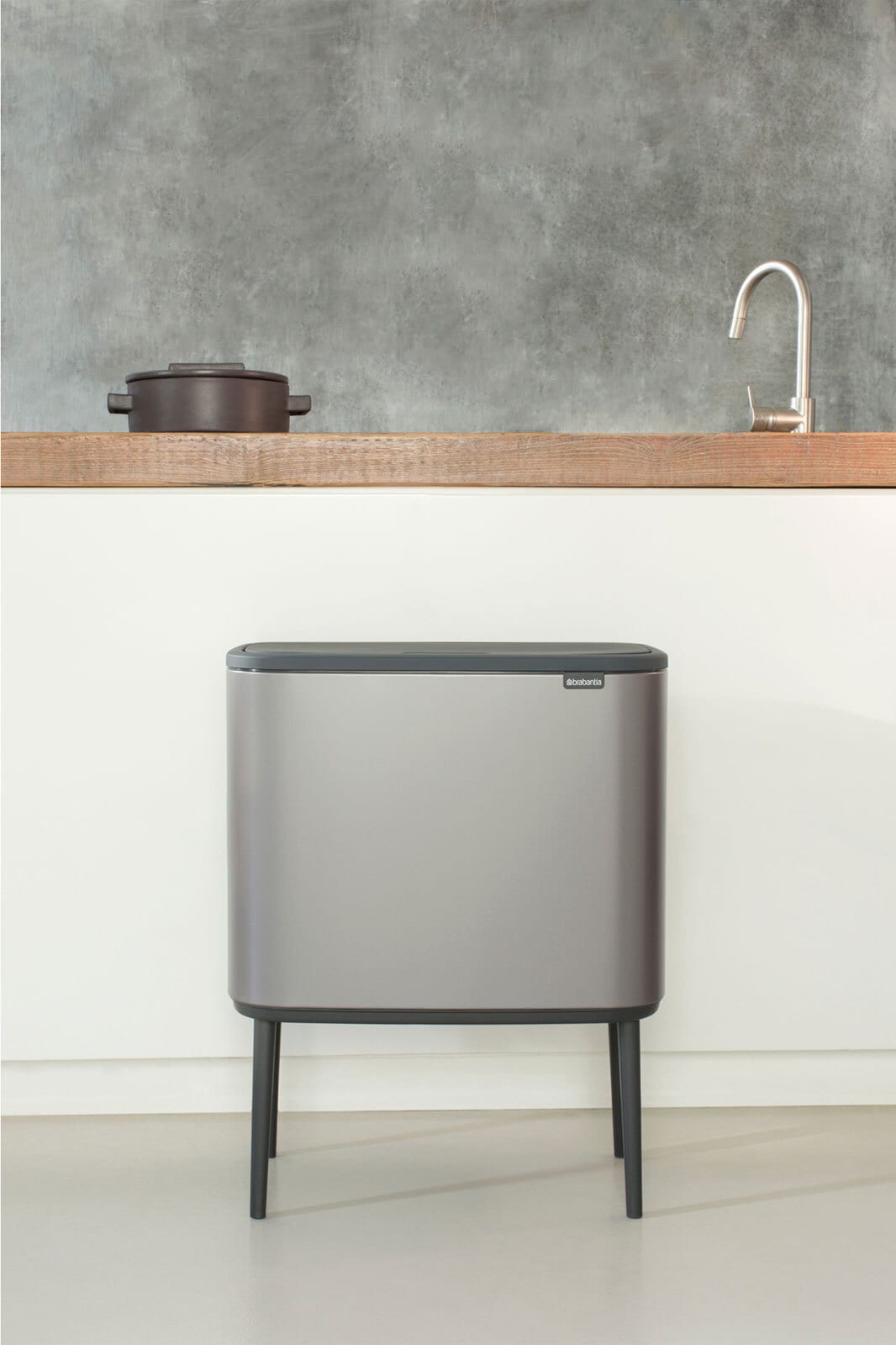 brabantia Mülleimer BO TOUCH BIN 36 Liter platinum