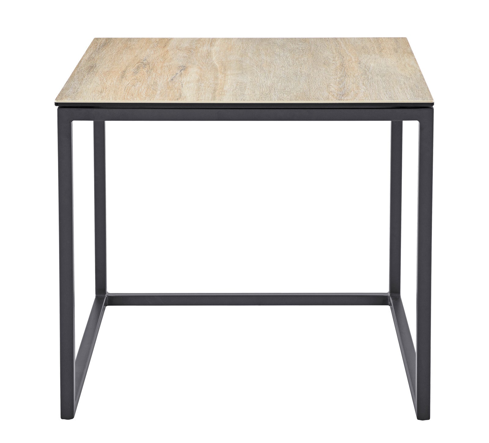 CASAVANTI Beistelltisch 55 x 50 cm braun/ schwarz