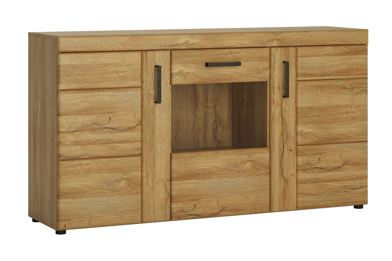 Sideboard CORTINA I 156,8 x 86 cm Eiche braun