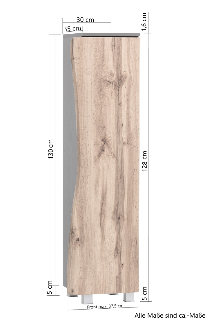 Bad-Midischrank ANTWERPEN braun 30cm