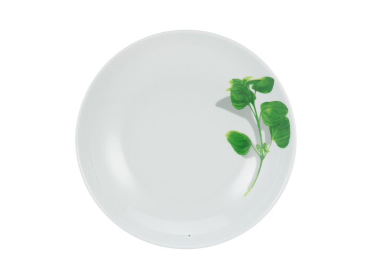 CreaTable Pastabowl KRÄUTER BASILIKUM 6er Set weiß