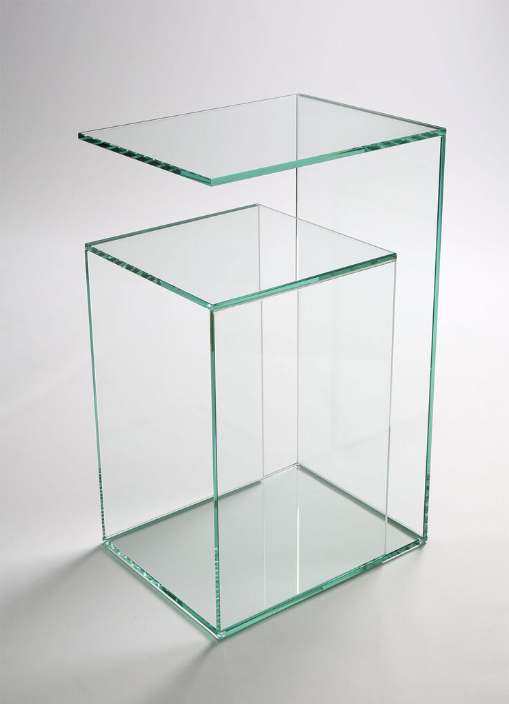 Beistelltisch RAMONA Klarglas 25 x 52 x 32 cm