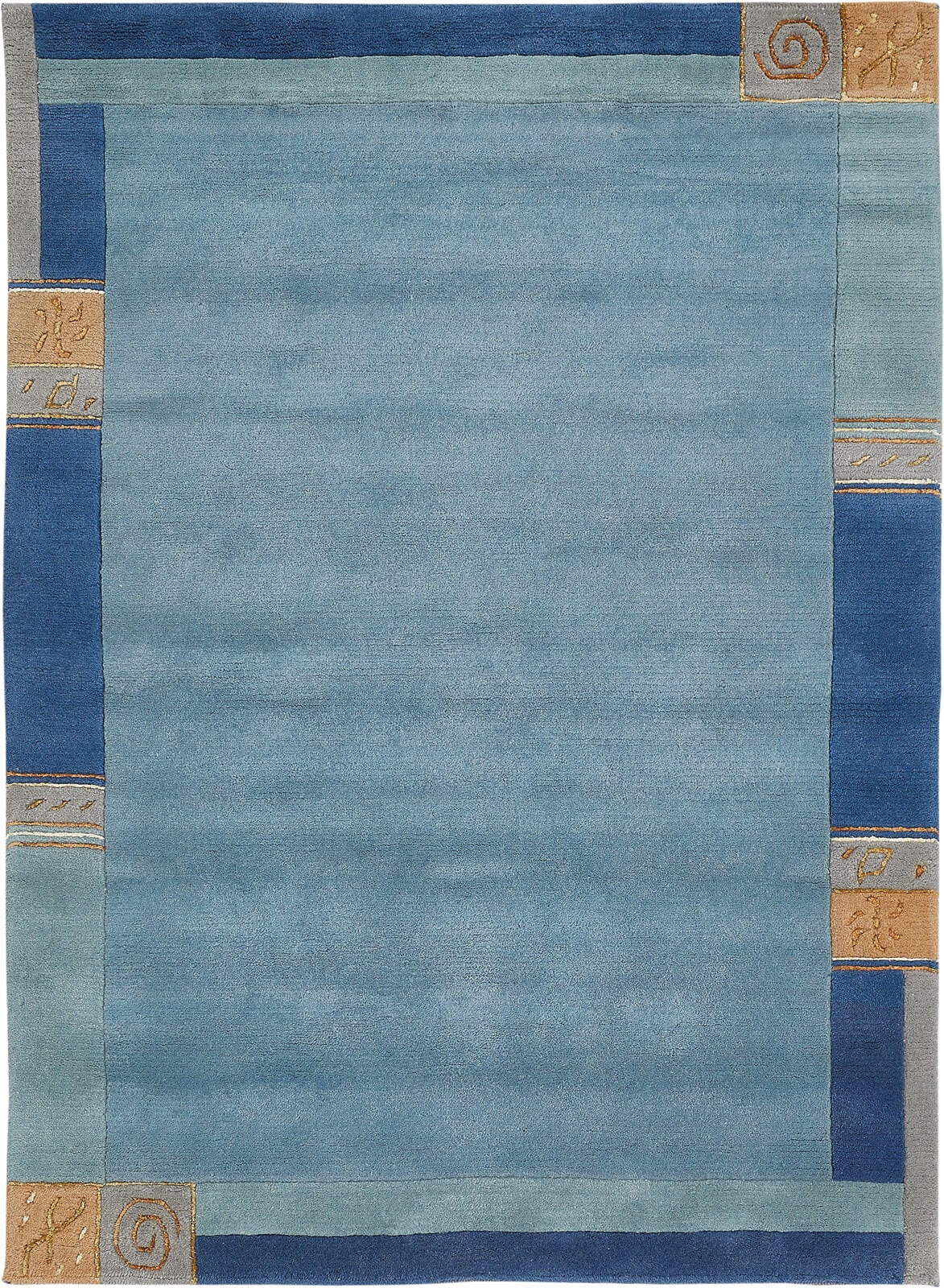 Teppich MANALI 140 x 200 cm blau